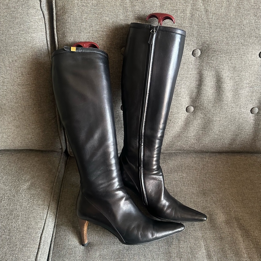 Vintage black Gucci tall boots